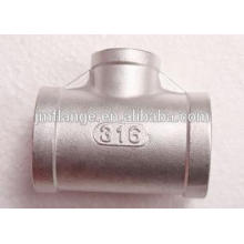 ASME 16.9 316L stainless steel galvanized reducing tee